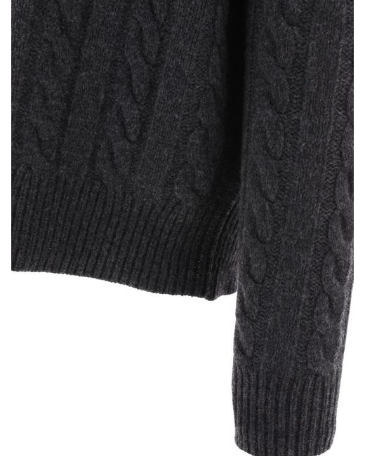 Polo Ralph Lauren Black Cable-knit Wool-cashmere Jumper for men