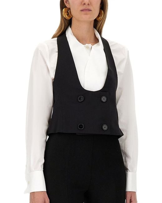 Nina Ricci Black Vest With Open Back