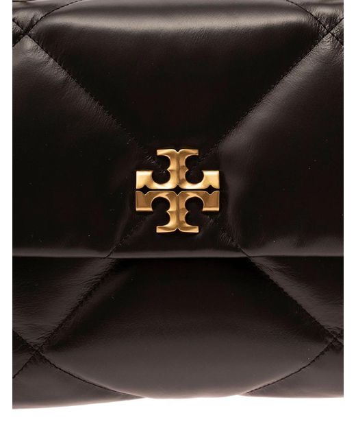 Tory Burch Black 'Kira Diamond' Crossbody Bag With Double T Logo
