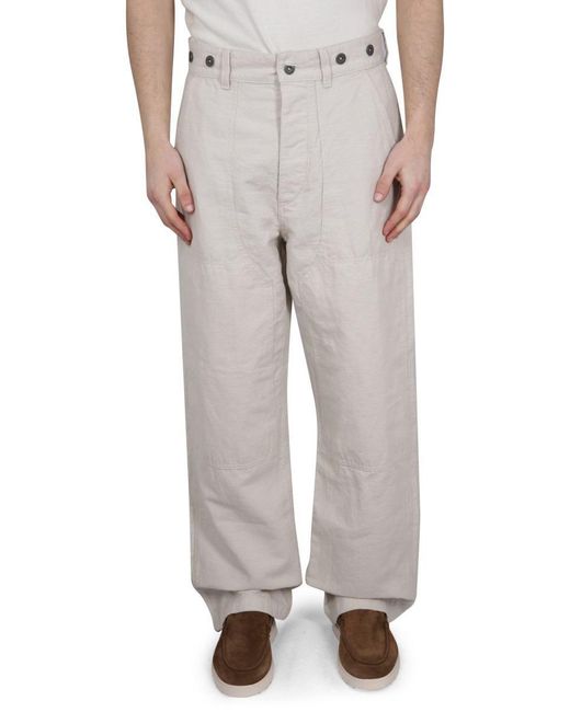 Nigel Cabourn Carpenter Pants in White for Men Lyst