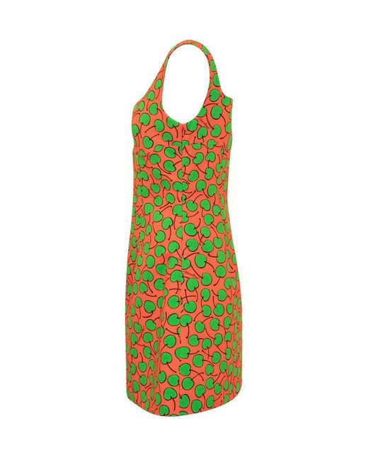 Moschino Green Cherry Dress