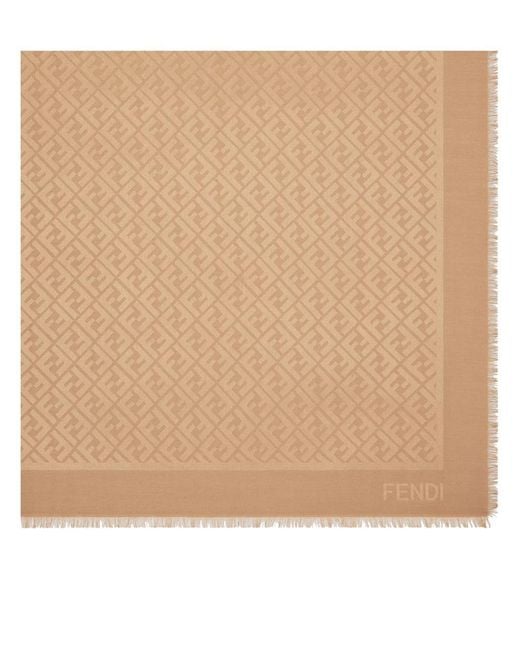 Fendi Natural Ff Shawl Accessories