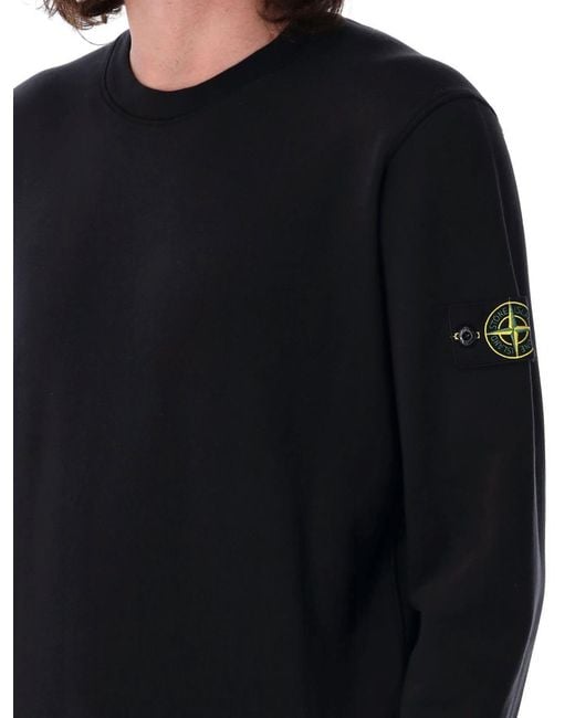 Stone Island Black Crewneck Classic for men
