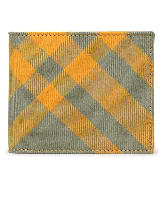 Burberry Yellow Wool Blend Wallet