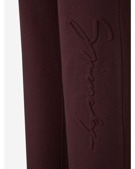 Givenchy Red Logo Plush Joggers for men