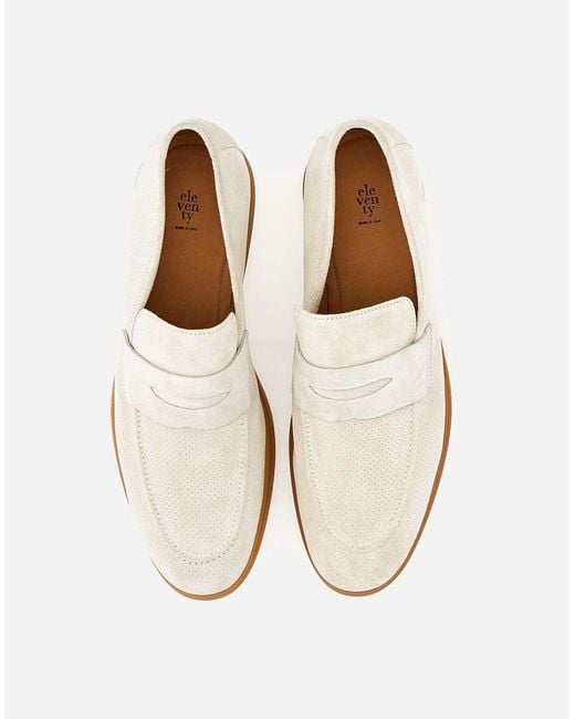 Eleventy White Flat Shoes for men
