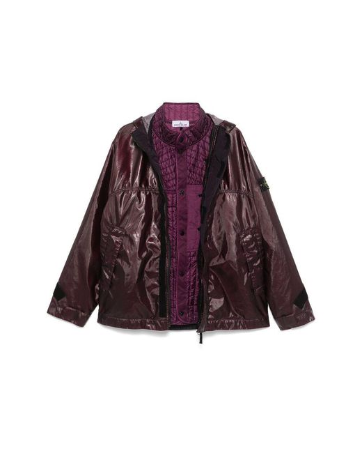 Stone Island Purple Coats & Jackets for men