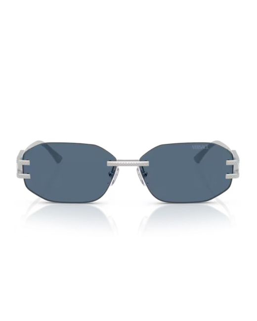 Versace Blue 0Ve2274 Damier Plaque Sunglasses