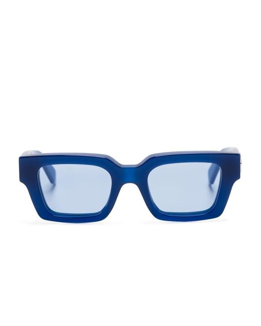 Off-White c/o Virgil Abloh Blue Off- Square Frame Glasses