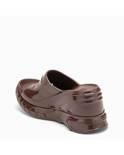 Givenchy Brown Marshmallow Wedge Sandals Chocolate