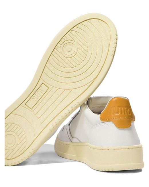 Autry White "Medalist" Sneakers for men