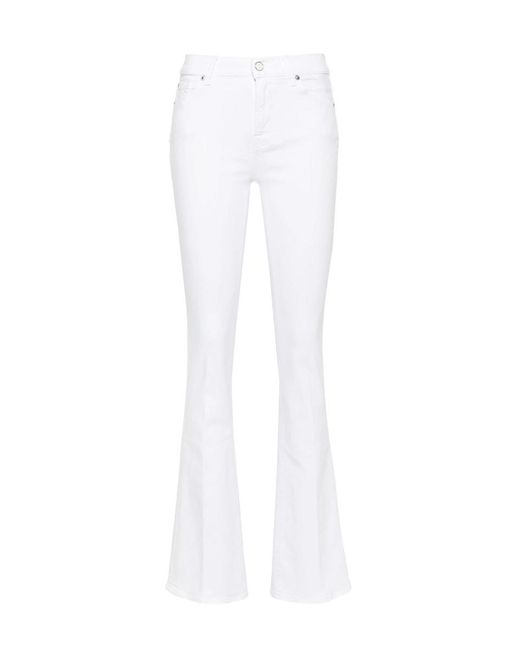 7 For All Mankind White Jeans