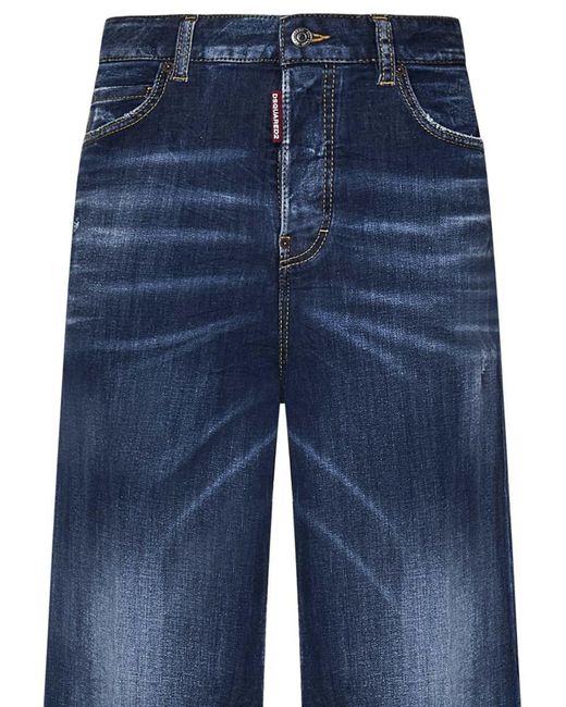 DSquared² Blue Dark Everyday Wash Traveller Jeans