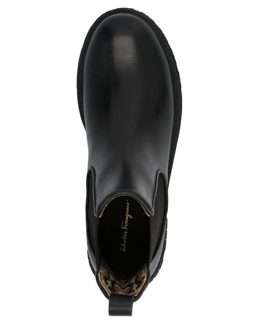 Ferragamo 'varsi' Ankle Boots in Black | Lyst