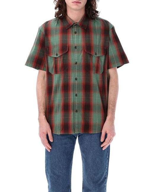 Filson Black Washed Feather Cloth Shirt for men