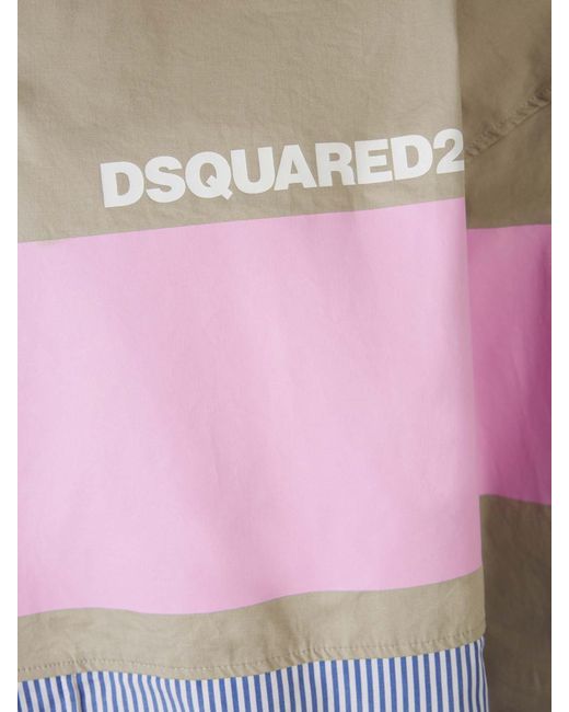 DSquared² Multicolor Oversize Rugby Shirt for men