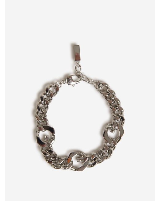 Givenchy Metallic Chain G Bracelet for men