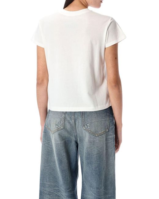 MM6 by Maison Martin Margiela Blue Numeric Cotton Jersey T-Shirt