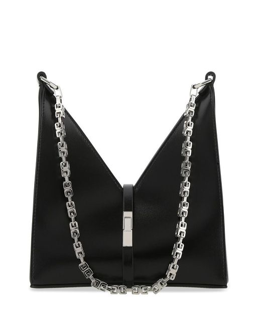 Givenchy Black Mini Cut Out Bag With Chain