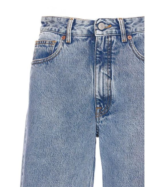 MM6 by Maison Margiela Blue Pants 5 Pockets