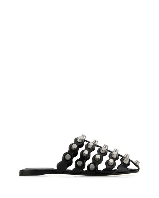 Alexander Wang Black Slippers