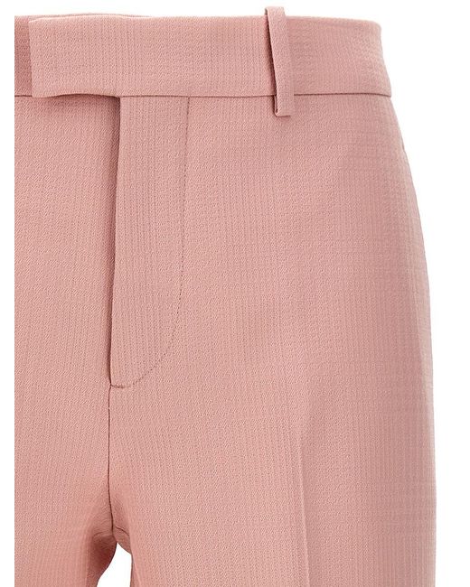 Burberry Pink Tailored Trousers Pants