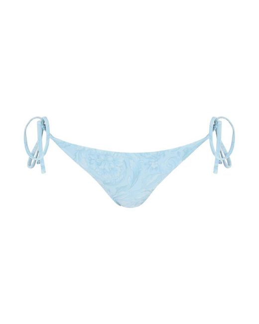 Versace Blue Baroque Bikini Brief