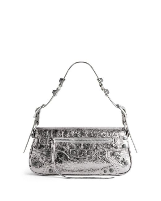 Balenciaga Small Le Cagole Metallic Shoulder Bag