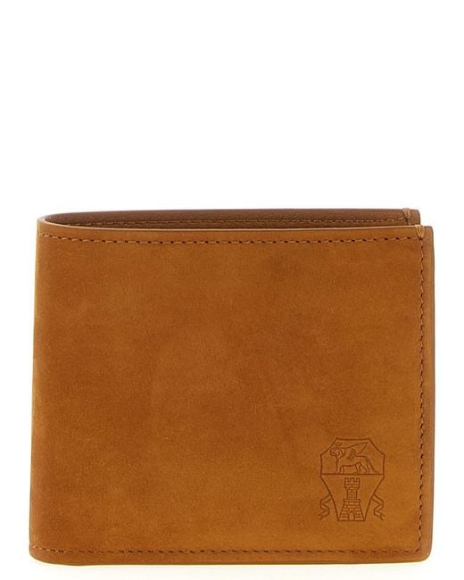 Brunello Cucinelli Brown Nubuck Wallet for men