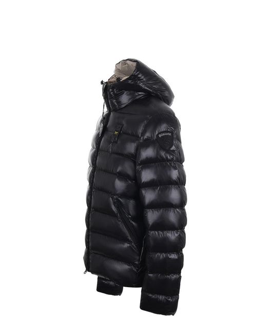 Blauer Usa Black Quilted Ripstop Nylon Jacket for men