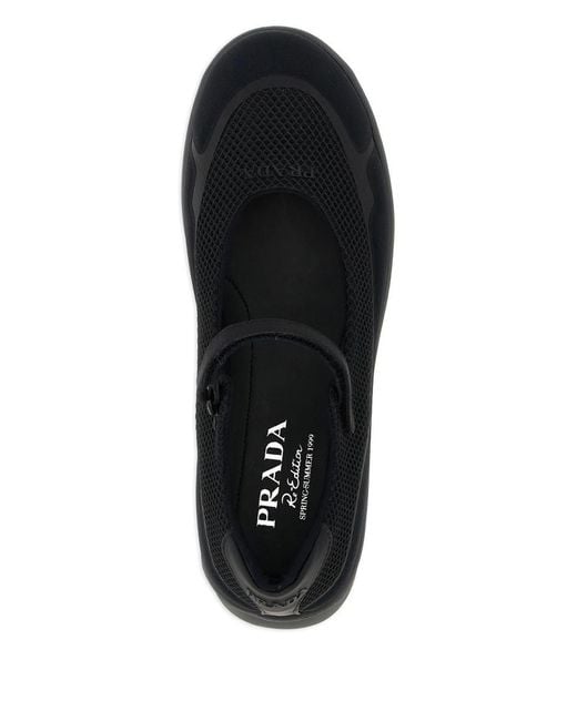 Prada Black Mesh Sneakers