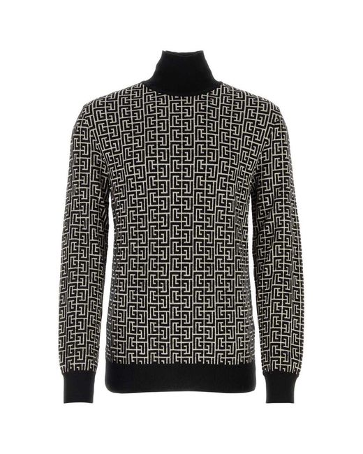 Balmain Black Knitwear for men