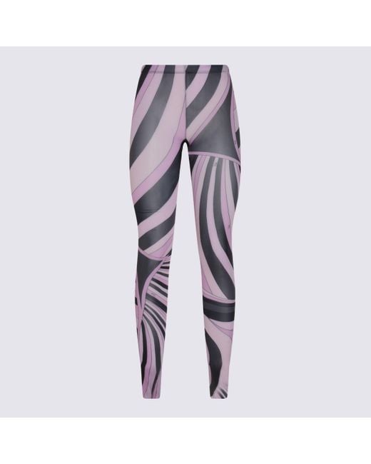 Emilio Pucci Purple And Silk Socks