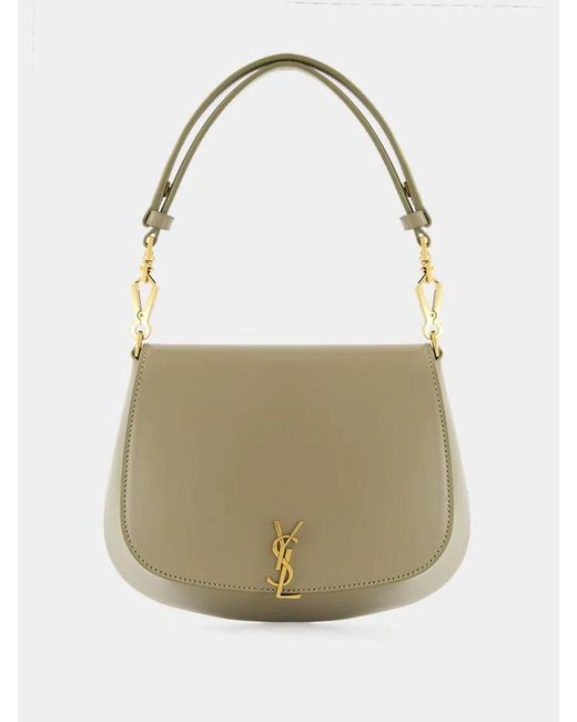 Saint Laurent White "Voltaire" Shoulder Bag Mini