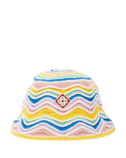 Casablancabrand Gray Bucket Crochet Hat