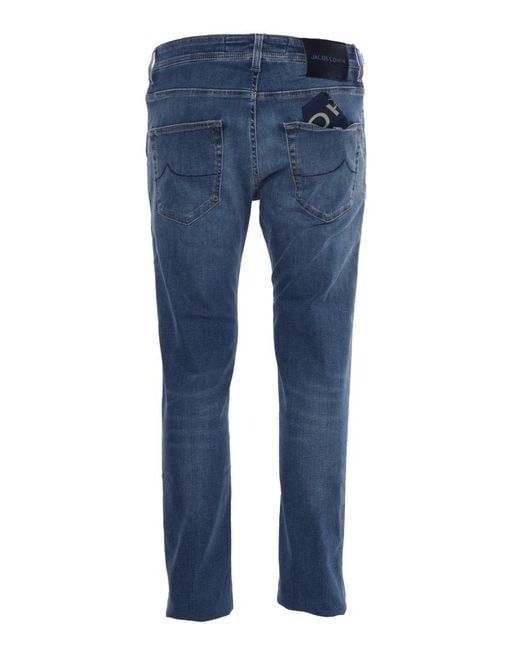 Jacob Cohen Blue Skinny Jeans for men