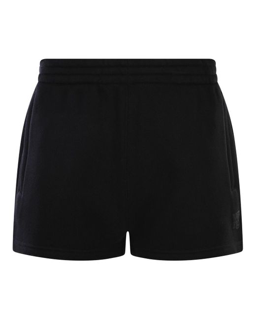 Alexander Wang Black Cotton Stretch Shorts