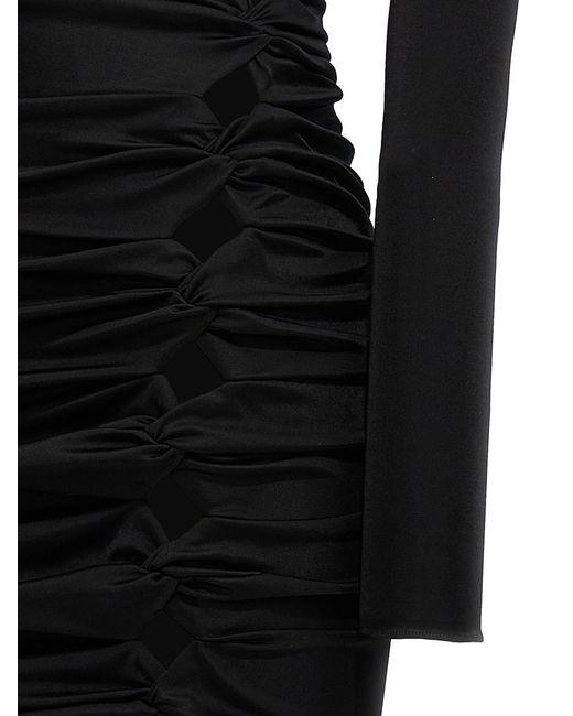 Versace Black La Vacanza Capsule Midi Dress Dresses