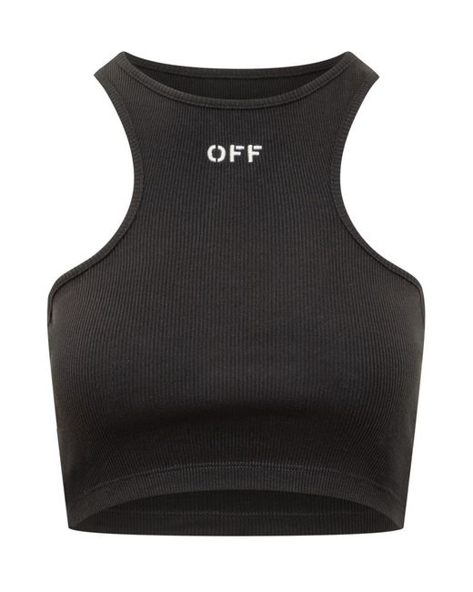 Off-White c/o Virgil Abloh Black Top With Logo Off