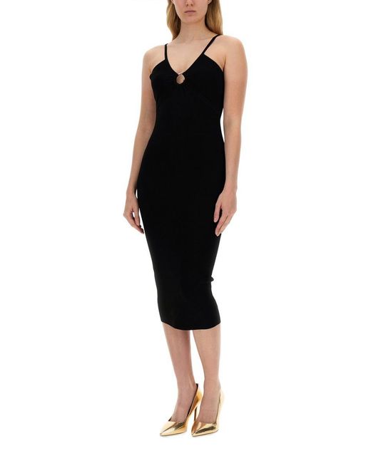Michael Kors Black Longuette Dress