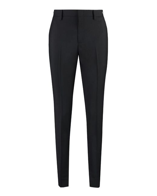 Gucci Women's Blue Wool Blend Pants