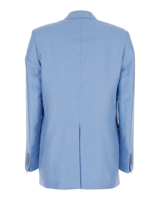 The Andamane Women 'Guia' Beige Single-Breasted Jacket With Notched Revers And Shoulder Pads In Wool Blend Stretch Woman