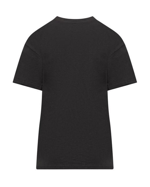 J.W. Anderson Black T-shirt With Embroidered Logo.