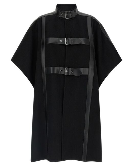 Twinset Black Wool Cape