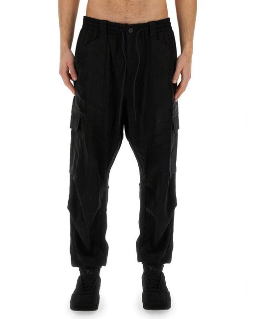 Y-3 Black Jogging Pants With Pockets for men
