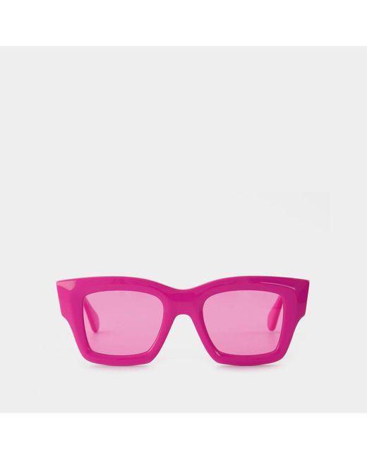 Jacquemus Pink Baci Sunglasses