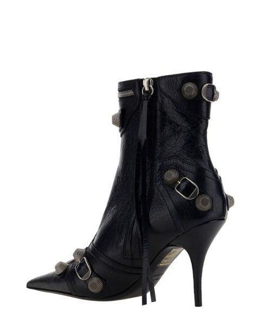 Balenciaga Black Leather Heeled Boots.
