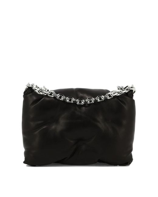 Maison Margiela Black "Glam Slam Flap" Shoulder Bag