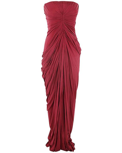 Rick Owens Red Radiance Bustier Gown