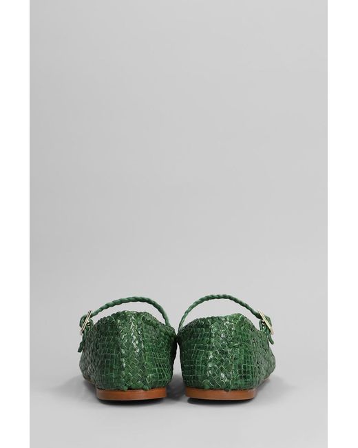 Fabio Rusconi Green Ballet Flats